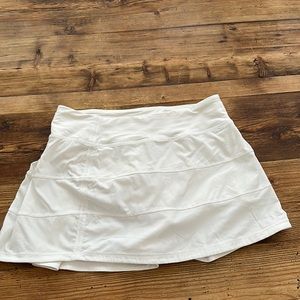 Lululemon White Tennis Skirt